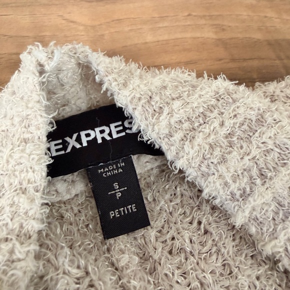 Express Cream Women's Cardigan Sweater - Picture 4 of 6